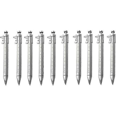 Stylo à bille multifonction avec pied à coulisse 0-100 mm (lot de 10) (1/5)