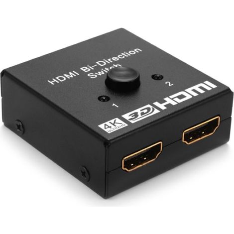 Splitter HDMI Bidirectionnel - 4K 2K 1080P 3D - Sortie Double - Entrée Unique - Pour PC Console Projecteur Téléviseur - 1 Pièce (1/5)