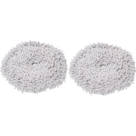 Lot de 2 lingettes de remplacement pour robot laveur Dreame W10 W10 PRO, chiffons de nettoyage compatibles avec support de serpillière, fixation facile, lavables et réutilisables (1/5)