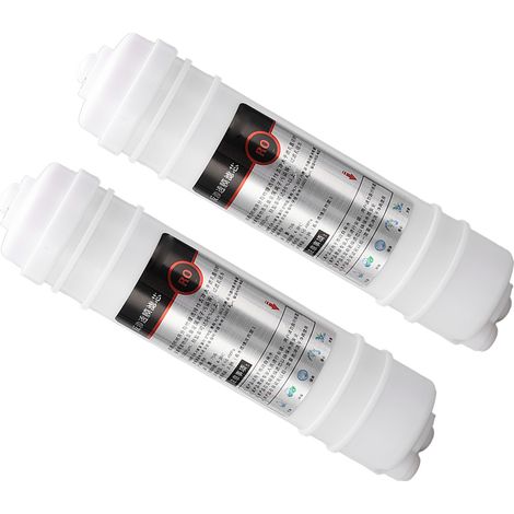Lot de 2 filtres de rechange pour purificateur d'eau, membrane RO, connexion rapide, style coréen, 10 pouces, 75 g (1/5)