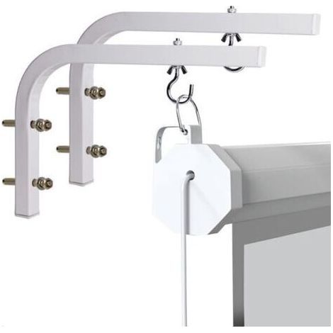 Universel Support Mural Support de Plafond pour projecteur Supports en L pour écran de projecteur Cintres pour écrans de Projection avec Crochet pour projecteurs Domestique et écrans de ciném (1/5)