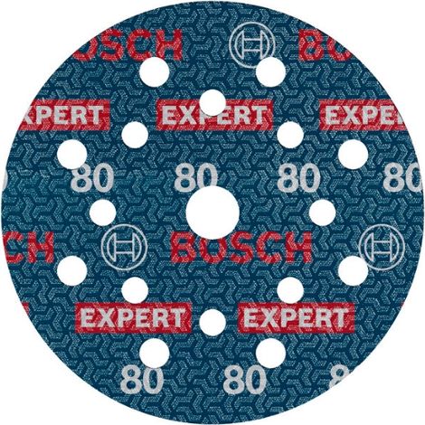 Bosch Expert O780 – Dischi abrasivi grana 80 D.125mm, 50 pezzi (1/5)