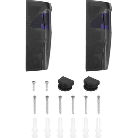 Capteur De Porte De Garage, Capteur ultraviolet Sans Fil À Lentille Rotative Barrière Photoelectrique Alarme Antivol, Cellule Photoelectrique Pour Fenêtre Porte, 1 Set (1/5)