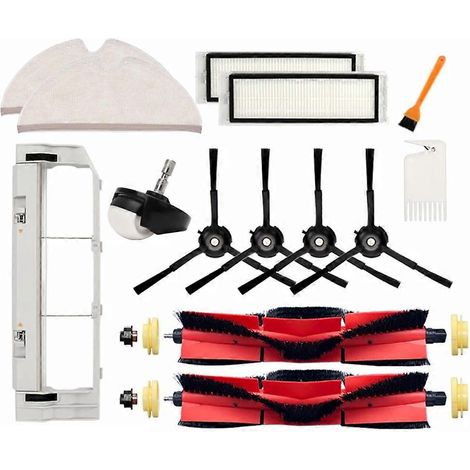 Accessoires pour aspirateurs Xiaomi 1S Roborock S5 S5 Max S6 S6 MaxV S6 Pure E4 E5 : brosse principale, filtre HEPA, serpillères (1/5)