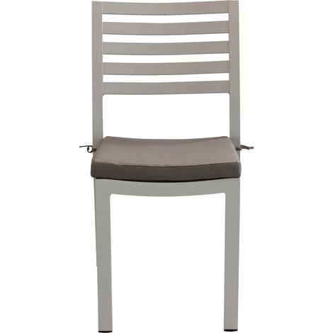 DEXTER - sedia da giardino in alluminio impilabile con cuscino (1/4)