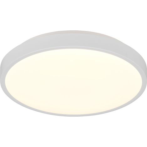 Reality LED-Deckenleuchte Slope Ø28,5 cm weiß matt neutralweiß Deckenlampen (1/3)