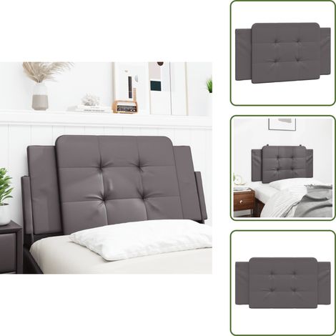 Cuscino per letto - vidaXL Cuscino Testiera Zadar Grigio 100 cm in Similpelle -