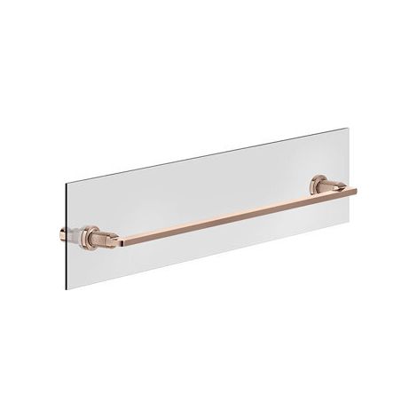 Toallero Gessi Inciso 600 mm, montaje en pared de cristal,