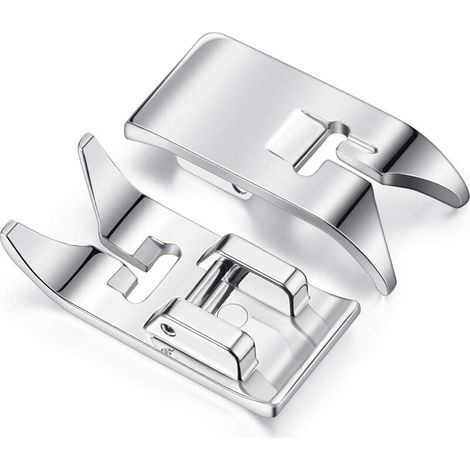 Pièces Pied-de-biche pour Machine à Coudre Pied pour Point Droit Pied Universel Zig Zag pour la Plupart des Machines à Coudre Machines à Coudre Domestiques à Tige Basse (2 Pièces) (1/5)