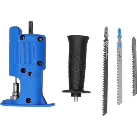 Scie à bois, scie alternative domestique, perceuse électrique modifiée en scie sauteuse, outil Portable pour la coupe de plastique à bois (1/5)