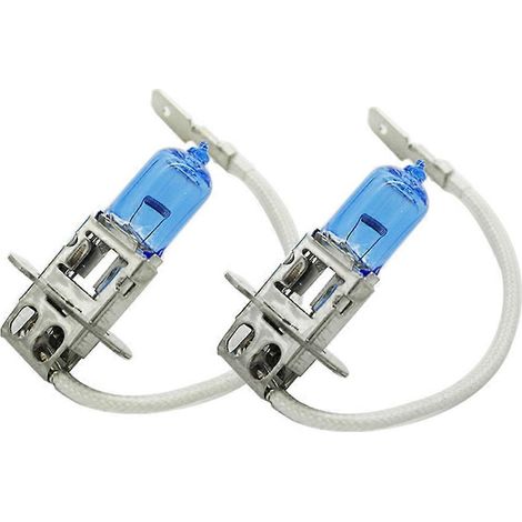 ampoules halogènes H3 100W 24V 6000K pour phares de voiture, lumière blanche, à gaz xénon