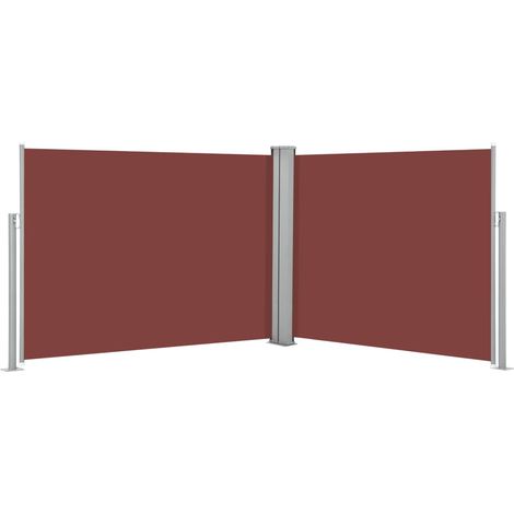 vidaXL Tenda Laterale Retrattile Marrone 140x1000 cm
