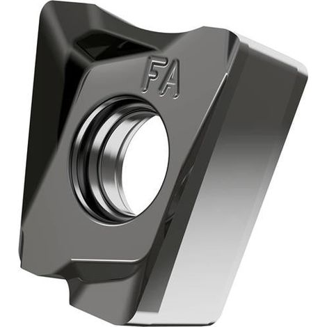 Fräswendeschneidplatte ISO LNGX 120504FR-FA:HF7 Bohrungs-D. 4,5mm Farbe Silber (1/2)