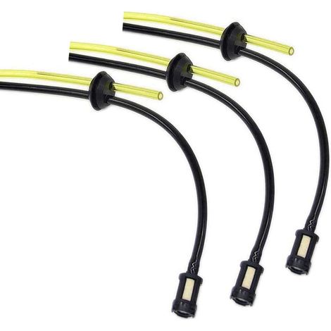 Lot de 3 Tuyau Durite d'essence kit Durite Essence Taille-haie Universel pour Tondeuse à Gazon Carburant Tuyau de Montage Accessoires débroussailleuse