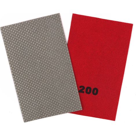 papier de verre diamant feuille de polissage papier de ponçage abrasif grain 200 pour pierres de céramique de verre (1/5)