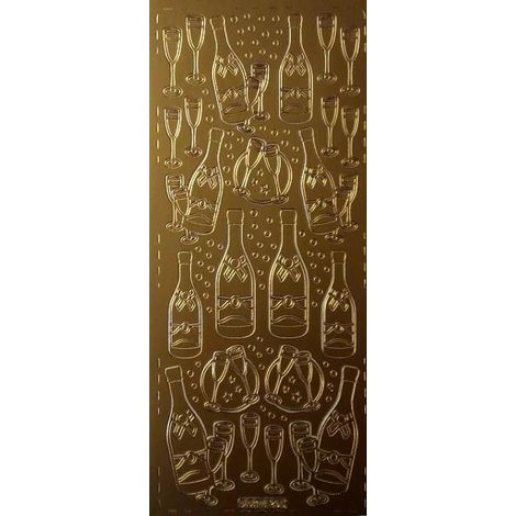 Goldener durchbrochener Aufkleber