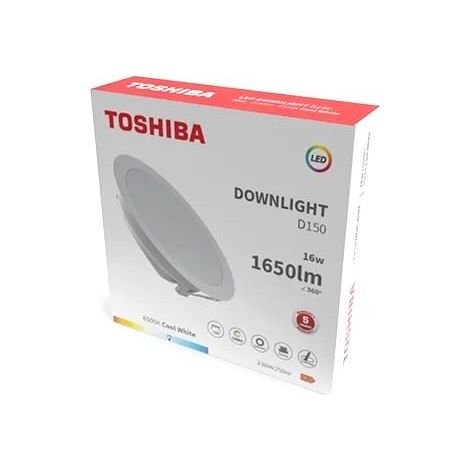 DOWNLIGHT LED TOSHIBA 150 16W 6500K