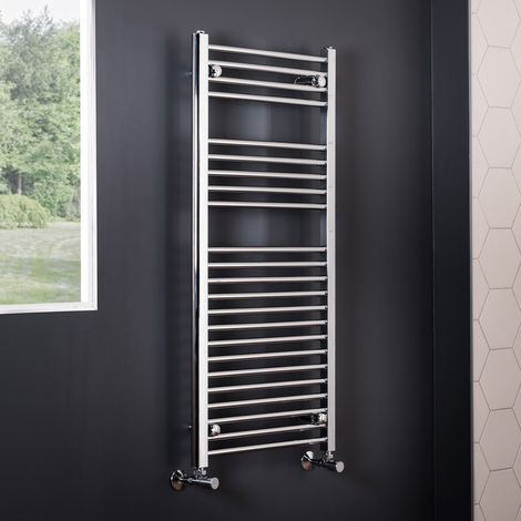 WarmeHaus Straight Heated Towel Rail Chrome 1100x500mm (1/5)