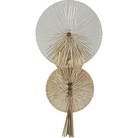 Applique Murale en Verre "Sunrise" 41cm Or (1/5)