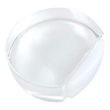 Butoir de porte sol auto-adhésif - Protection pour les murs et les meubles sur tous les sols durs - Transparent - Lot de 2 pièces semi-rondes (1/5)