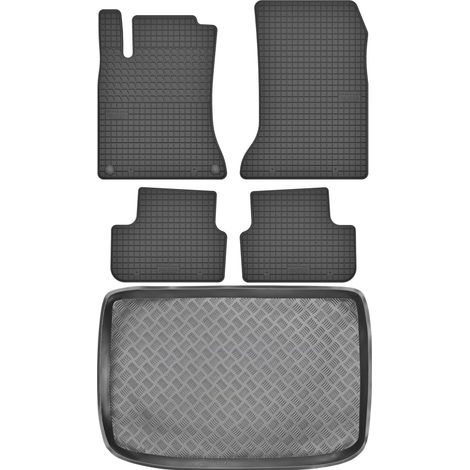 Juego de alfombrillas de goma para coche y maletero para Mercedes Clase A W176 Hatchback (2012-2018).