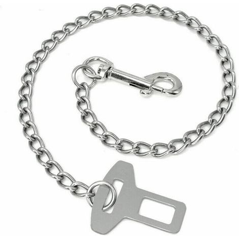 304 Stainless Steel Chain Dog Safety Strap 60cm Dog Cat Pet Safety Leash (1/5)