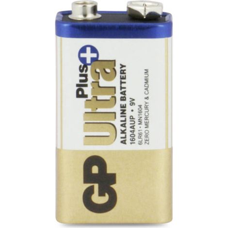 Batteria alcalina Ultra+ 9V 6LF22 - GP1604AUP-U1 (1/5)