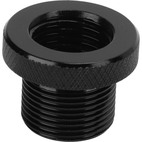 Universeller Ölfilteradapter aus schwarzem Metall für Autos, 5/8-24 auf M14x1,5 Gewindeanschluss, Kfz-Anschluss, Fahrzeugzubehör. (1/5)