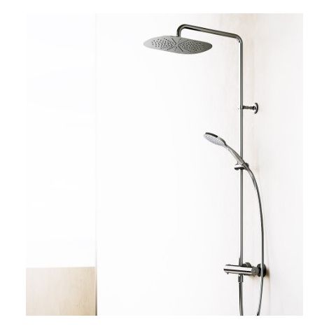 Colonne de douche Thermostatique Chromé FOIL - CRISTINA ONDYNA FL48651 (1/2)