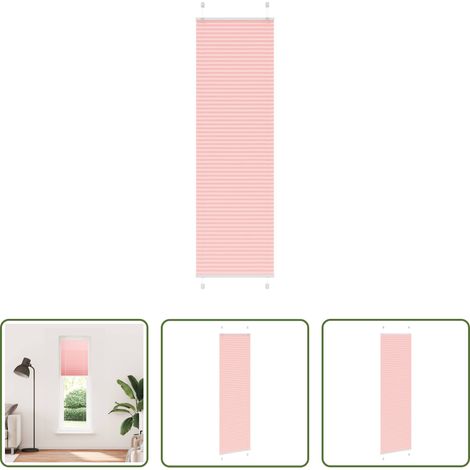 Sichtschutz -  Plissee Rosa 60x200 cm Stoffbreite 59,4 cm Polyester (1/5)