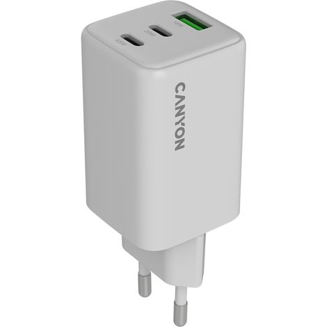CANYON CU65ACC GaN 65W 2xPD 1xQC EU-Wandladegerät Weiß (1/5)