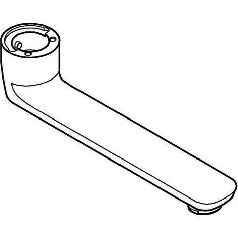 Gussauslauf 13380 Länge 175 mm chrom (1/4)