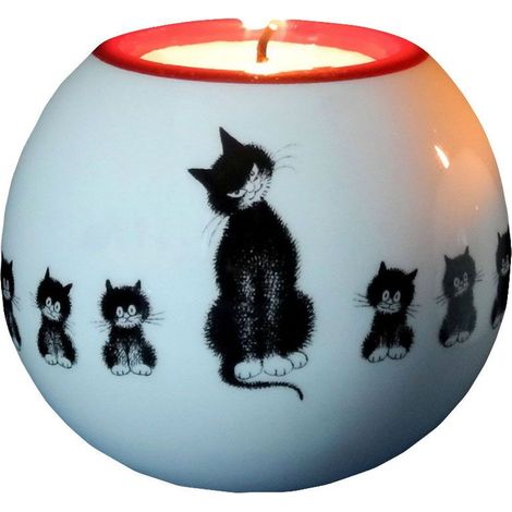 Porte-Bougie Boule Chats par Dubout (1/2)