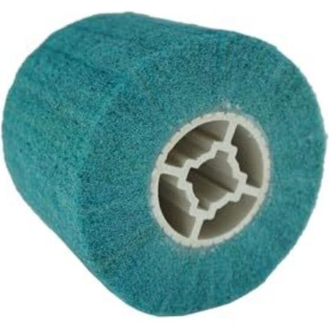 Brosse abrasive pour rouleau, brosse en nylon, manchons abrasifs pour rouleaux abrasifs et machines de finition satinée, grain 320, rouleau de finition satinée pour le polissage des surfaces en bois e