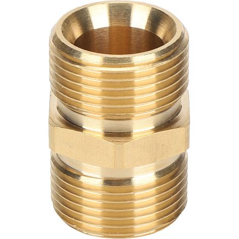 AIPERQ TONYSA Adaptateur de Pulvrisateur Haute Pression, Raccord Filet Male Mtrique M22 14mm Male X 14mm Male Adaptateur D'extension de Tuyau de Nettoyeur Haute Pression (1/4)