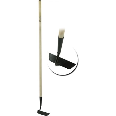 Herramienta de jardinería dedra 80c070 cabeza acero mango madera 123 cm