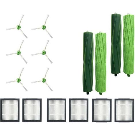 6Xhepa Filtre 6Xside Brosse 4Xbrush Remplacement de Rouleau pour Irobot Roomba I7 E5 E6 Série I Robot Aspirateur Pièces de Rechange (1/4)