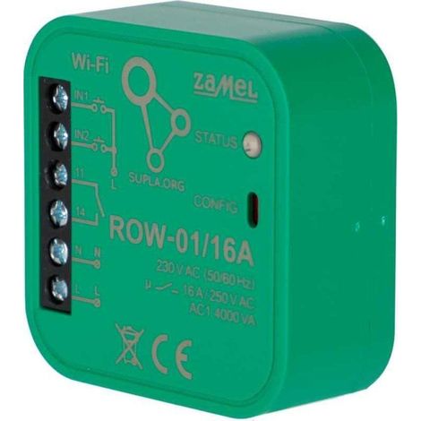 Zamel ROW-01 16A ricevitore Wi-Fi verde compatto