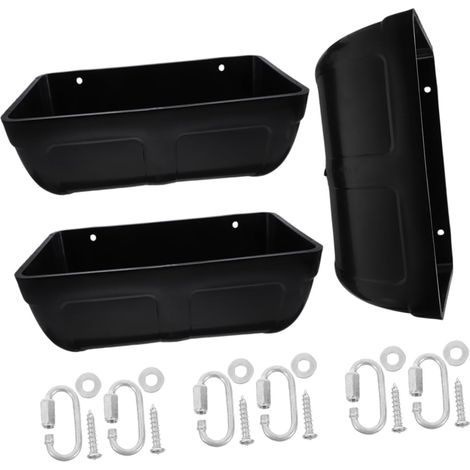 3pièces Mangeoires Suspendues Pour Volaille Distributeur Alimentation Pour Poulet Canard Lot De Seau Eau Pour Bétail Mangeoire Pour Clôture à Volaille Abreuvoir Pour Cheval (1/5)