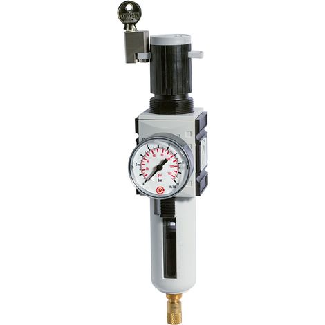 Riegler Filterregler »FUTURA«, PC, SK, Mano, BG 4, G 1, 0,2-4 bar, VA (1/4)