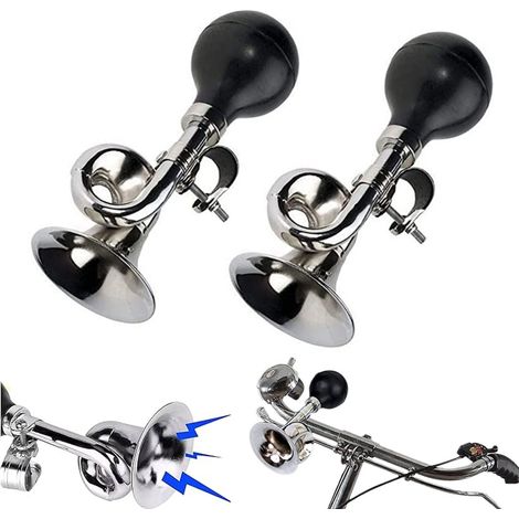 Klaxon de vélo, lot de 2 unités, pour une signalisation sonore et une sécurité accrues à vélo.-AquaForge (1/5)