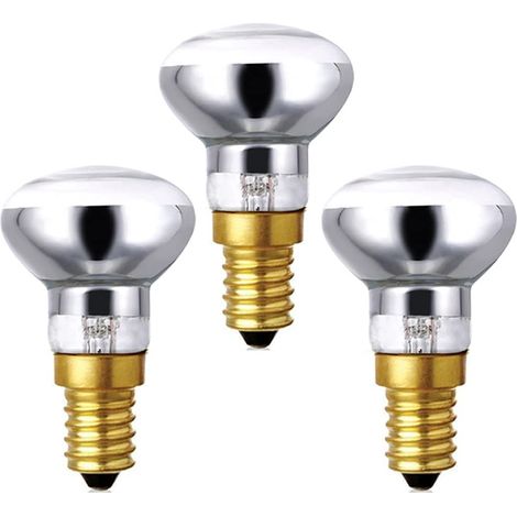 Confezione da 3 lampadine lava R39, 30W, 230V, attacco E14, piccolo riflettore a vite Edison, dimmerabili, luce bianca calda. - AquaForge