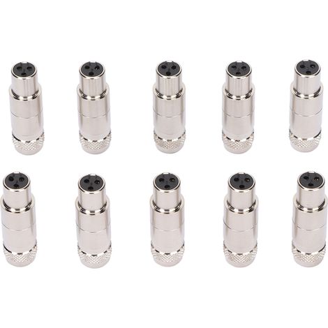 3-poliger XLR-Buchse-auf-3-poliger XLR-Stecker-Adapter, Mini-Metall-XLR-Stecker für Mikrofon-, Monitor- oder Lautsprecherkabel (1/5)