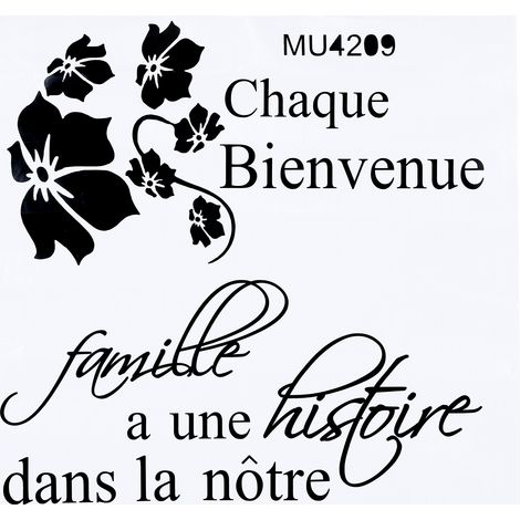 Autocollant mural fleur décoratif amovible pour salon chambre fond de mur (1/5)
