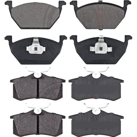 KIT PASTIGLIE FRENO ANTERIORI E POSTERIORI compatibile con VW CADDY III ORIGIN CASSONE/LIMOUSINE SPAZIOSA (2KA, 2KH, 2CA, 2CH) / PASTIGLIE FRENANTI AUTO OEM 37155  37414,36623/1  37784 / SOSTITUZIONE 