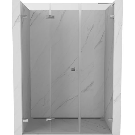 Mexen Lunar-F L Falttür Dusche links 125 cm, transparent, chrom - 836SL-125-050-01-00-L (1/5)