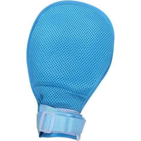 Gants de contention pour démence - Lot de 2, mitaines de contrôle sécurisées, gants de protection pour personnes âgées, dispositifs antigriffures, accessoires de soins adaptés. (1/5)