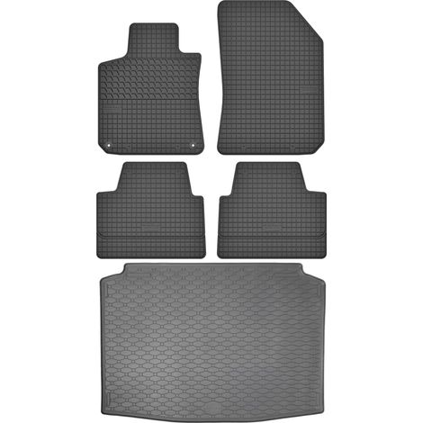 Juego de alfombrillas de goma para Peugeot 308 II Hatchback (2013-2021) + alfombrilla para maletero. (1/5)