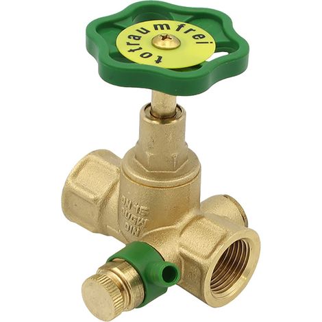 Durchgangsventil IG 1/2" - 2" mit Entleerung und steigende Spindel