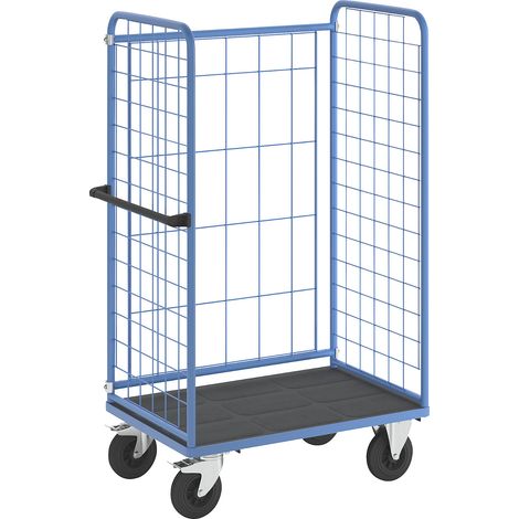 eurokraft pro, Chariot à tablettes à trois côtés grillagés,